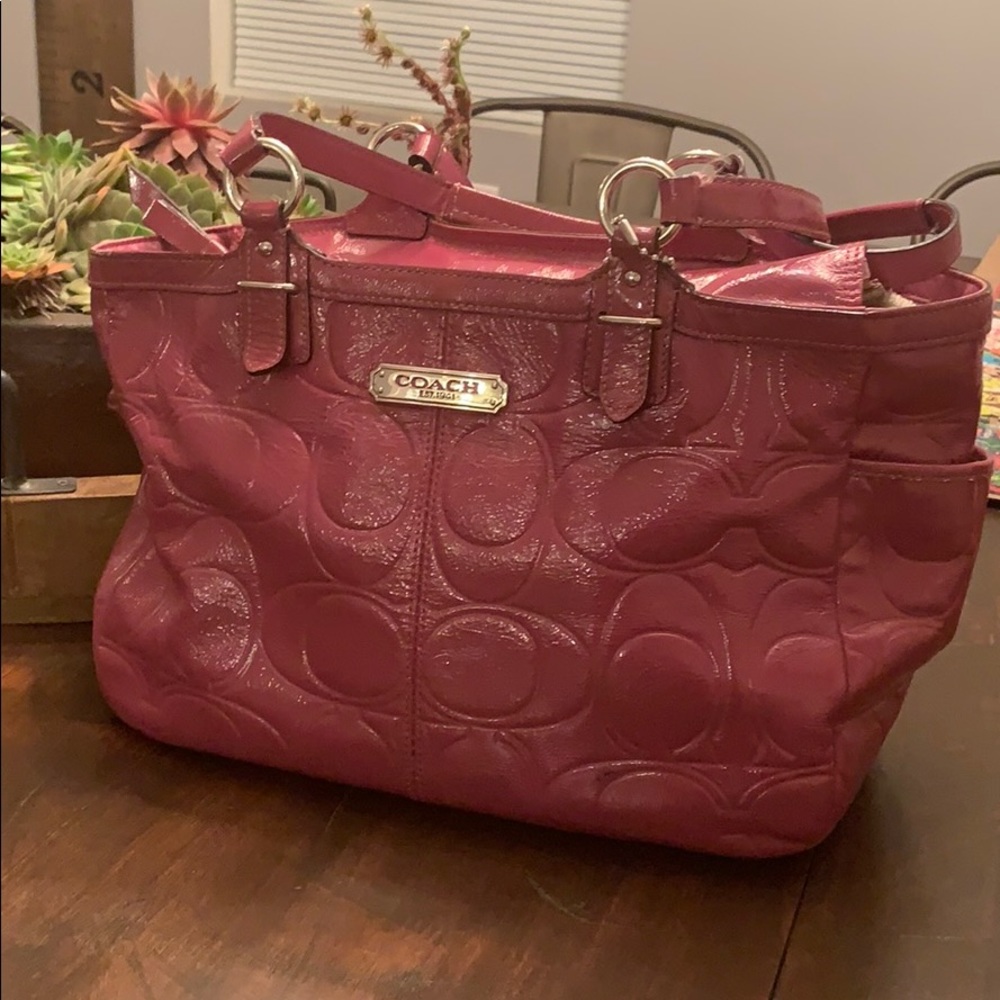 Coach purse purple
